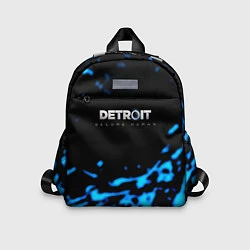 Детский рюкзак Detroit become human голубая кровь, цвет: 3D-принт