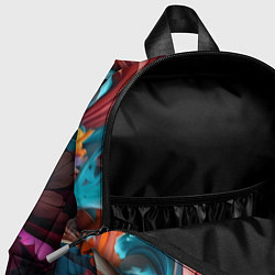 Детский рюкзак Красивый яркий узорчик, цвет: 3D-принт — фото 2