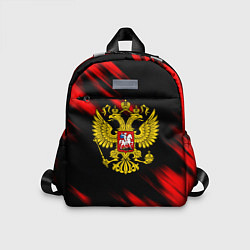 Детский рюкзак Герб РФ патриотический краски, цвет: 3D-принт