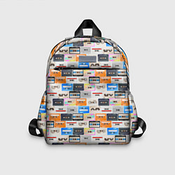 Детский рюкзак Ретро магнитофонные кассеты, цвет: 3D-принт