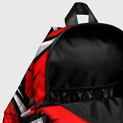 Детский рюкзак Россия - красная геометрия, цвет: 3D-принт — фото 2