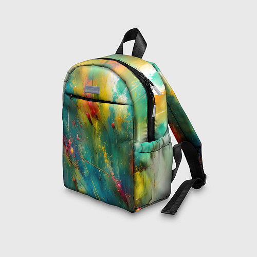 Детский рюкзак Абстрактные мазки краски / 3D-принт – фото 3