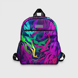 Детский рюкзак Кривые яркие геометрические фигуры, цвет: 3D-принт