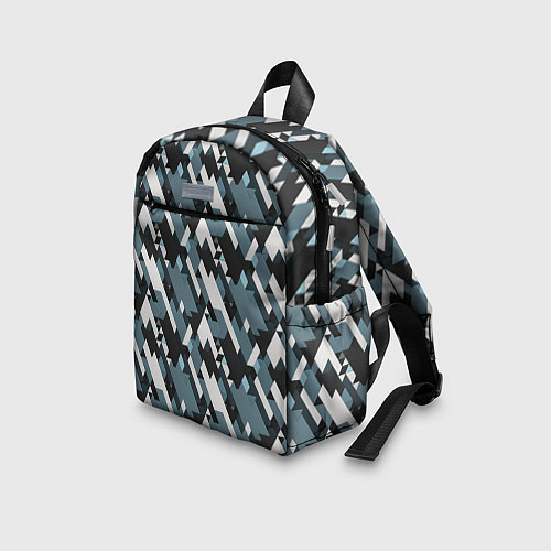 Детский рюкзак Треугольники military / 3D-принт – фото 3