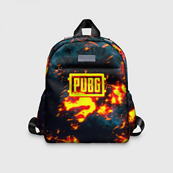 Детский рюкзак PUBG огненое лого