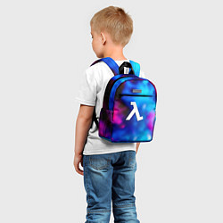 Детский рюкзак Half life neon freeman, цвет: 3D-принт — фото 2