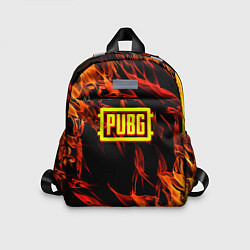 Детский рюкзак Battlegrounds flame, цвет: 3D-принт