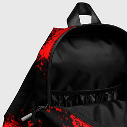 Детский рюкзак Роблокс краски красные, цвет: 3D-принт — фото 2
