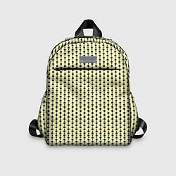 Детский рюкзак Бледно-жёлтый полосы кружочки