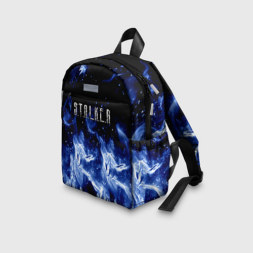 Детский рюкзак Stalker огненный синий стиль / 3D-принт – фото 3