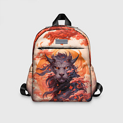 Детский рюкзак Тигровый дракон сакура, цвет: 3D-принт