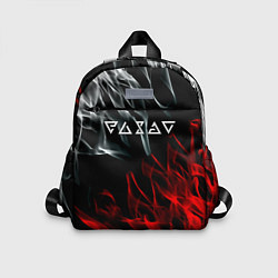 Детский рюкзак Ведьмак лого битва огней, цвет: 3D-принт