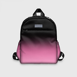 Детский рюкзак Черно-розовый градиент, цвет: 3D-принт