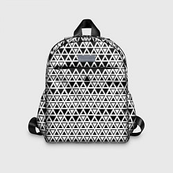 Детский рюкзак Треугольники чёрные и белые