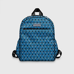 Детский рюкзак Синие и чёрные треугольники