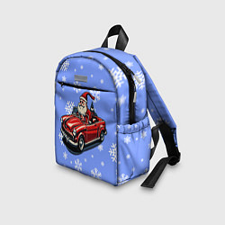 Детский рюкзак Дед Мороз едет на машине, цвет: 3D-принт — фото 2