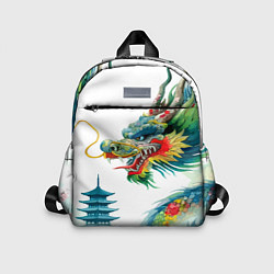 Детский рюкзак Japanese watercolor dragon - art, цвет: 3D-принт