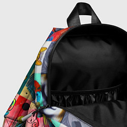 Детский рюкзак Всякая всячина - пэчворк, цвет: 3D-принт — фото 2
