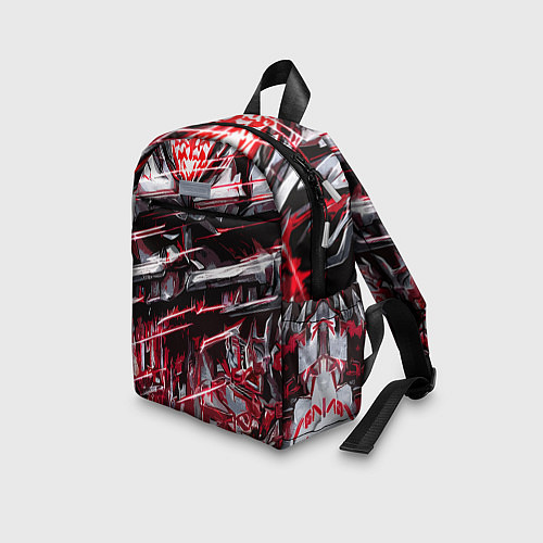 Детский рюкзак Кровавый красный металл / 3D-принт – фото 3