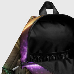 Детский рюкзак Плавные рельефы с блёстками, цвет: 3D-принт — фото 2