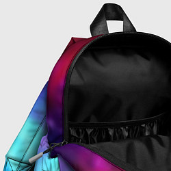 Детский рюкзак Half-life gradient neon city 17, цвет: 3D-принт — фото 2
