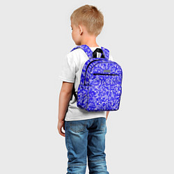 Детский рюкзак Сине голубая мозаика, цвет: 3D-принт — фото 2