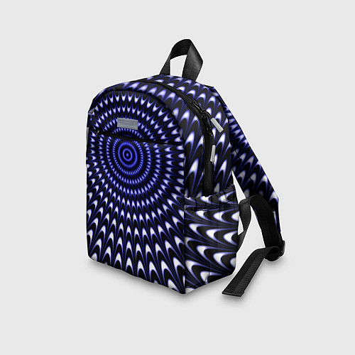 Детский рюкзак Оптическая иллюзия текстура / 3D-принт – фото 3
