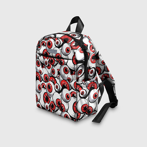 Детский рюкзак Красные глазные яблоки / 3D-принт – фото 3