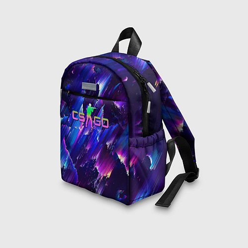 Детский рюкзак Counter Strike go - neon / 3D-принт – фото 3