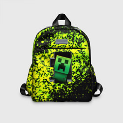 Детский рюкзак Minecraft зелёные краски