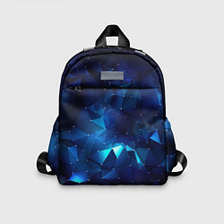 Детский рюкзак Синие осколки из мелких абстрактных части калейдос