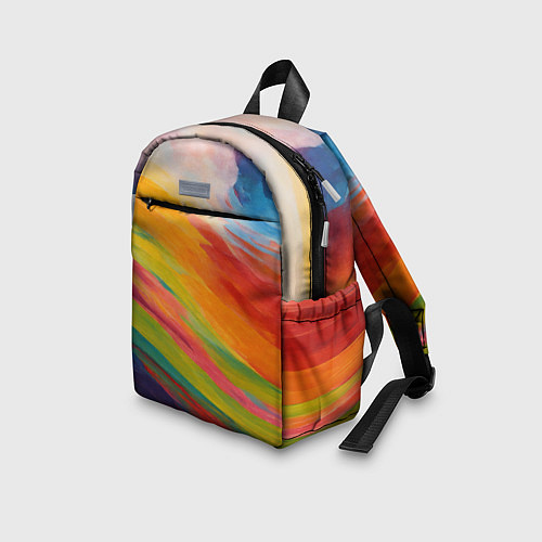 Детский рюкзак Мазки красками / 3D-принт – фото 3