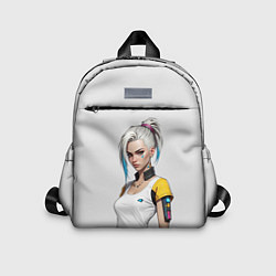 Детский рюкзак Девушка в белом топе Cyberpunk 2077, цвет: 3D-принт