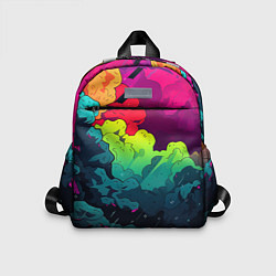 Детский рюкзак Кислотная яркая абстракция