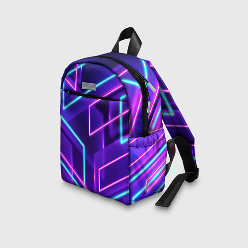 Детский рюкзак Neon Geometric / 3D-принт – фото 3