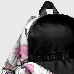 Детский рюкзак Влюблённый котик аниме и сердечки, цвет: 3D-принт — фото 2