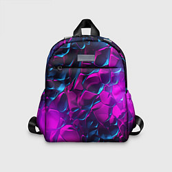 Детский рюкзак Кислотная яркая абстракция в камуфляжном стиле фио