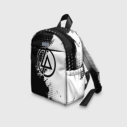 Детский рюкзак Linkin park - черно-белая абстракция, цвет: 3D-принт — фото 2