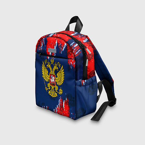 Детский рюкзак Россия краски герб / 3D-принт – фото 3