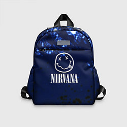 Детский рюкзак Nirvana рок краски, цвет: 3D-принт
