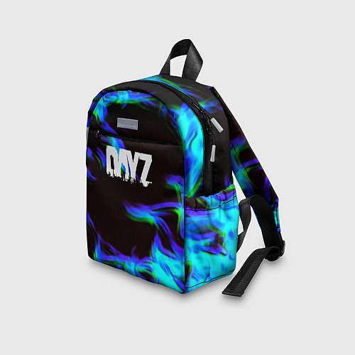 Детский рюкзак Dayz огонь синий / 3D-принт – фото 3