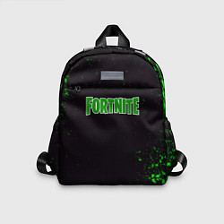 Детский рюкзак Fortnite зеленый краски лого