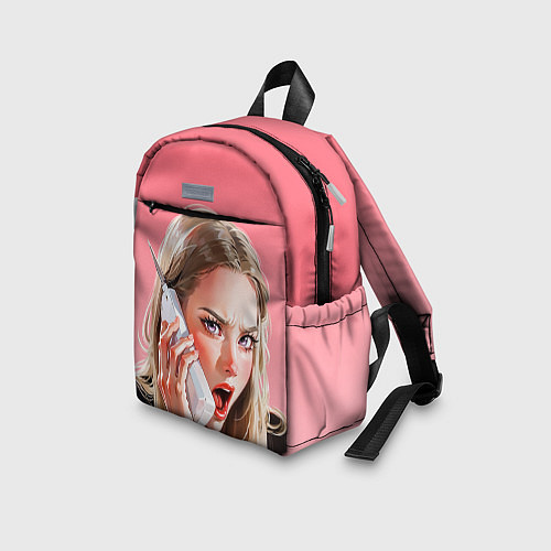 Детский рюкзак Мем блондинка из фильма Дрянные девчонки / 3D-принт – фото 3