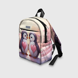 Детский рюкзак Два влюбленных пингвина, цвет: 3D-принт — фото 2