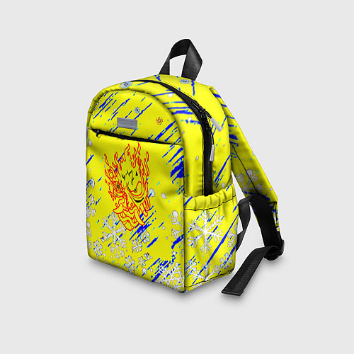 Детский рюкзак Cyberpunk logo winter / 3D-принт – фото 3