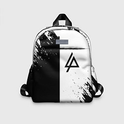 Детский рюкзак Linkin park краски чёрнобелый