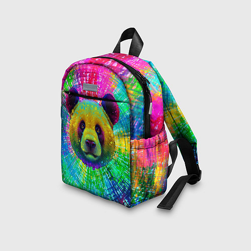 Детский рюкзак Цветная панда / 3D-принт – фото 3
