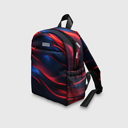 Детский рюкзак Красно-синие полосы, цвет: 3D-принт — фото 2
