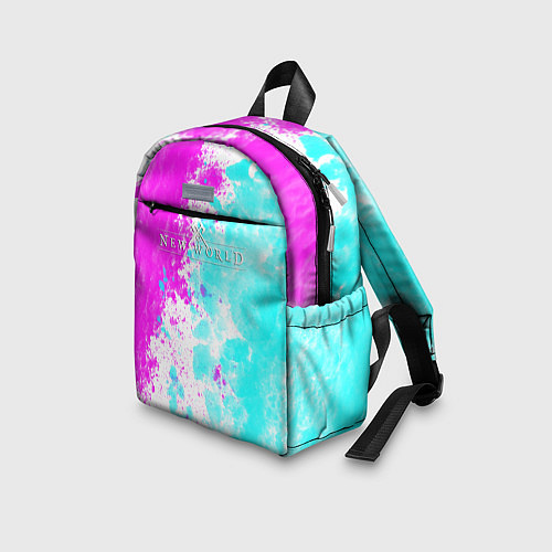 Детский рюкзак New world неоновые краски / 3D-принт – фото 3