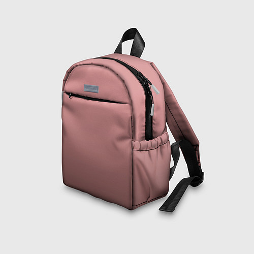 Детский рюкзак Пыльно-розовый градиент / 3D-принт – фото 3